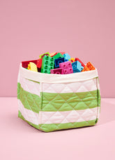 Caixa Organizadora Média - Listrado Campo